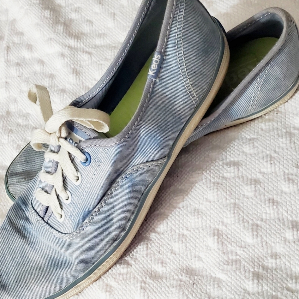 Vintage original KEDS chambray denim blue sz 7.5